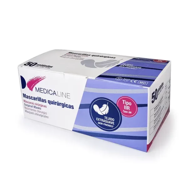 Medicaline Máscaras Cirúrgicas Azul (50un)