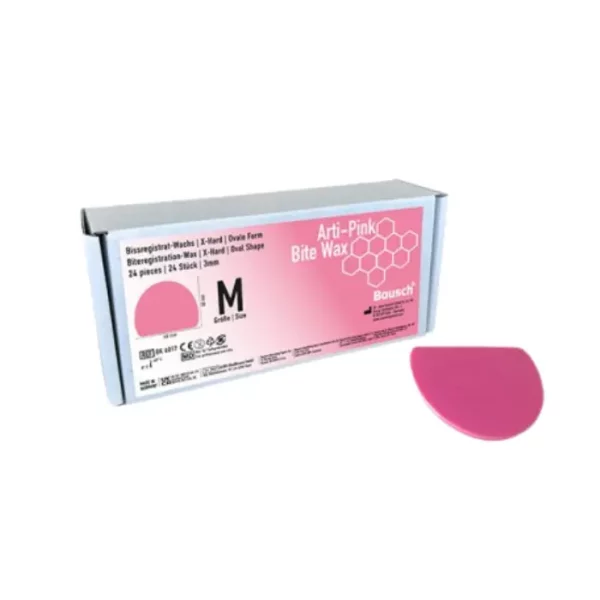 CERA ARTI-PINK BITE WAX X-HARD OVAL. “M” 24und.